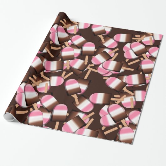 Neapolitan-Ice Cream Bars 2-GIFT WRAPPINGPAPIER Cadeaupapier (Uitgerold)