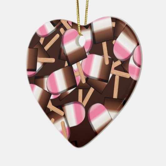 Neapolitan Ice Cream Bars 2-HART ORNAMENT (Links)