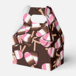 Neapolitan Ice Cream Bars 2-PARTIJ FAVOR BOX, kabe Bedankdoosjes