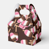 Neapolitan Ice Cream Bars 2-PARTIJ FAVOR BOX, kabe Bedankdoosjes (Voorkant Zijde)