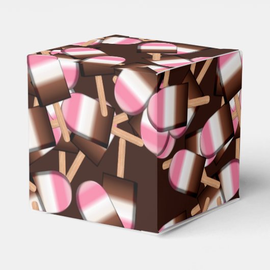 Neapolitan Ice Cream Bars 2-PARTIJ FAVOR BOX, Sq Bedankdoosjes (Achterkant)