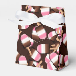 Neapolitan Ice Cream Bars 2-PARTIJ FAVOR BOX, Tent Bedankdoosjes