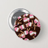 Neapolitan Ice Cream Bars 2-PIN-BUTTON Ronde Button 5,7 Cm (Voorkant /achterkant)