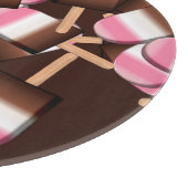 Neapolitan Ice Cream Bars 2-ROND CUTTING BOARD Snijplank (Hoek)