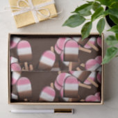 Neapolitan Ice Cream Bars 2-weefsel, omslagpapier Tissuepapier (Geschenk)