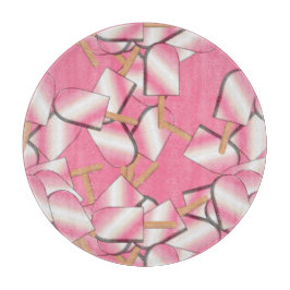 Neapolitan Ice Cream Bars-Straw-Van-Cutting Board Snijplank