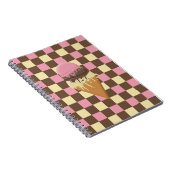 Neapolitan Ice Cream Checkered Pattern Notebooks Notitieboek (Rechterzijde)