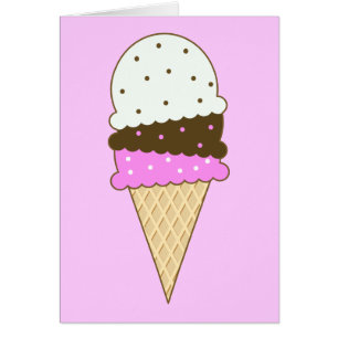 Neapolitan Ice Cream Cone