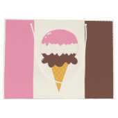 Neapolitan Ice Cream Cone Groot Cadeauzakje (Achterkant)