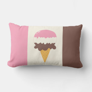 Neapolitan Ice Cream Cone Kussen