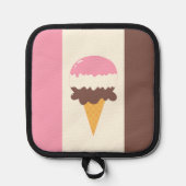 Neapolitan Ice Cream Cone Pannenlap (Voorkant)
