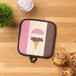 Neapolitan Ice Cream Cone Pannenlap