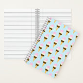 Neapolitan Ice Cream Cone Pattern Notitieboek (Binnen)