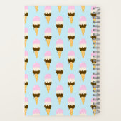 Neapolitan Ice Cream Cone Pattern Notitieboek (Achterkant)