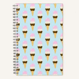 Neapolitan Ice Cream Cone Pattern Notitieboek