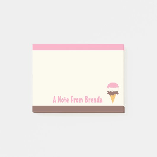 Neapolitan Ice Cream Cone Post-it® Notes (Voorkant)