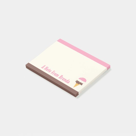 Neapolitan Ice Cream Cone Post-it® Notes (Schuin)