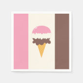 Neapolitan Ice Cream Cone Servet (Voorkant)