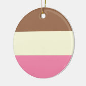 Neapolitan Ice Cream Keramisch Ornament (Links)