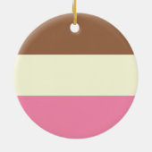 Neapolitan Ice Cream Keramisch Ornament (Achterkant)