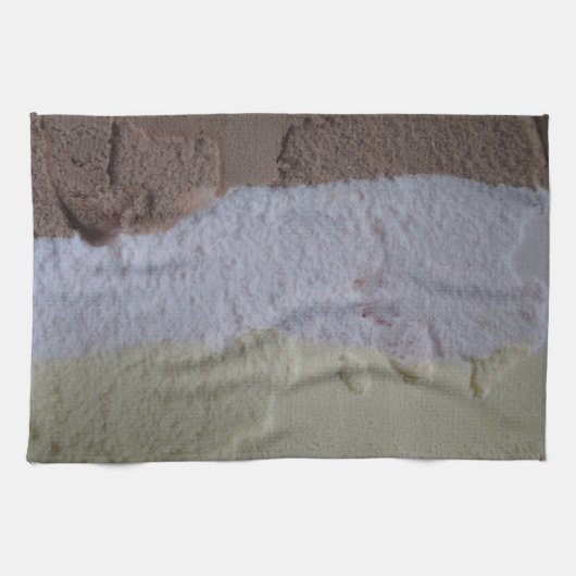 Neapolitan Ice Cream Kitchen Towel Theedoek (Horizontaal)