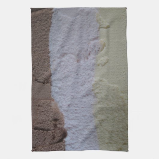 Neapolitan Ice Cream Kitchen Towel Theedoek (Verticaal)