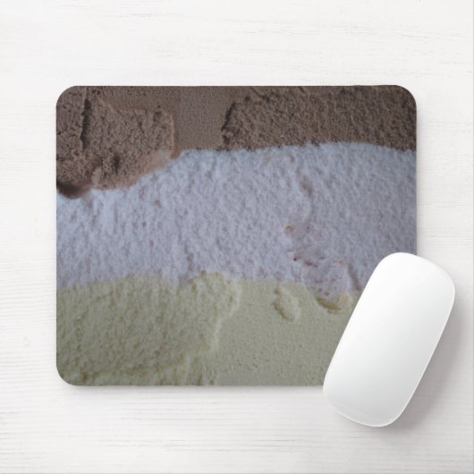 Neapolitan Ice Cream Mousepad Muismat (Met muis)