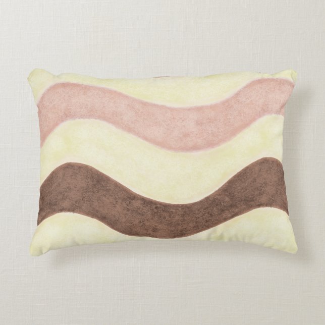 Neapolitan Ice Cream pattered Decoratief Kussen (Voorkant)