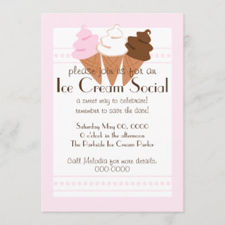 Neapolitan Ice Cream Tro Save The Date