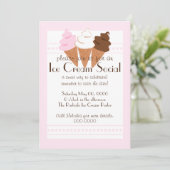 Neapolitan Ice Cream Tro Save The Date (Staand voorkant)