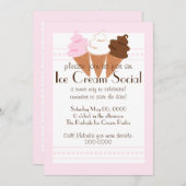 Neapolitan Ice Cream Tro Save The Date (Voorkant / Achterkant)