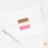 Neapolitan Ice Cream Vierkante Sticker (Envelop)