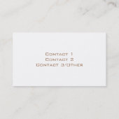 Neapolitan Ice Cream Visitekaartje (Achterkant)