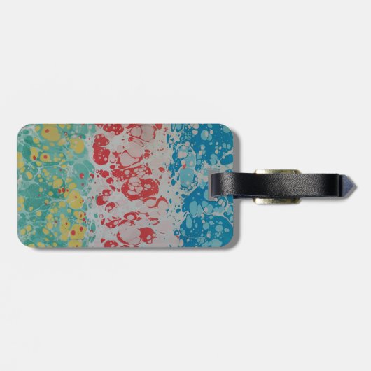 Neapolitan Marbling Bagagelabel (Achterkant horizontaal)