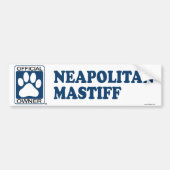 Neapolitan Mastiff Blue Bumpersticker (Voorkant)