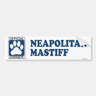 Neapolitan Mastiff Blue Bumpersticker