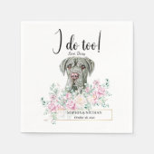 Neapolitan Mastiff Dog Wedding Cocktail Napkins Servet (Voorkant)