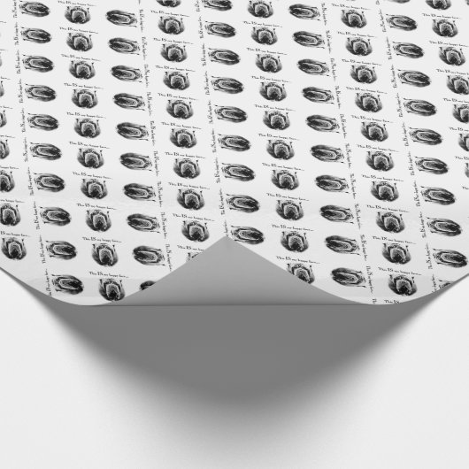 Neapolitan Mastiff Happy Face Cadeaupapier (Hoek)