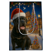 Neapolitan Mastiff Holiday Card Medium Cadeauzakje (Achterkant)