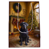 Neapolitan Mastiff Holiday Medium Cadeauzakje (Achterkant)