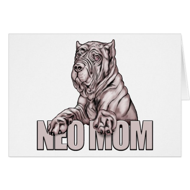 Neapolitan Mastiff Ma Black (Voorkant Horizontaal)