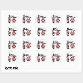 Neapolitan Mastiff mama 2 Ronde Sticker (Vel)
