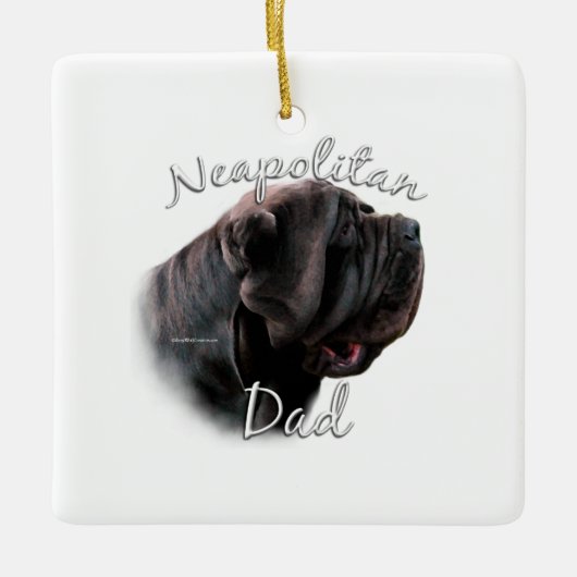 Neapolitan Mastiff Pa 2 Keramisch Ornament (Voorkant)