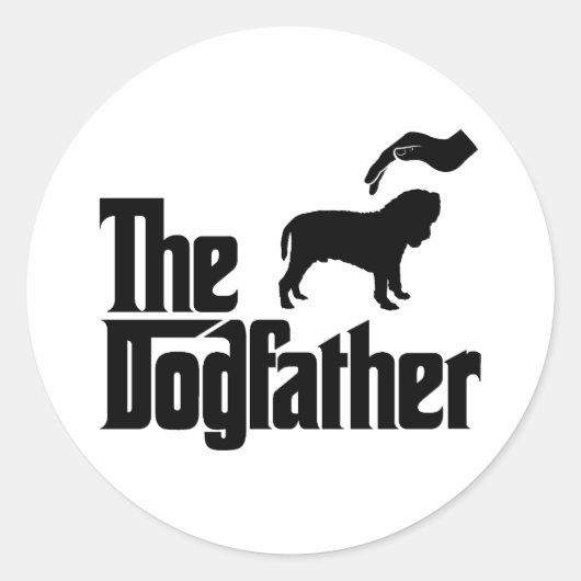 Neapolitan Mastiff Ronde Sticker (Voorkant)