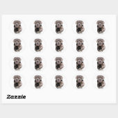 Neapolitan Mastiff Ronde Sticker (Vel)
