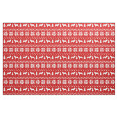 Neapolitan Mastiff Silhouettes kerstfeestdag Stof (Fat Quarter)