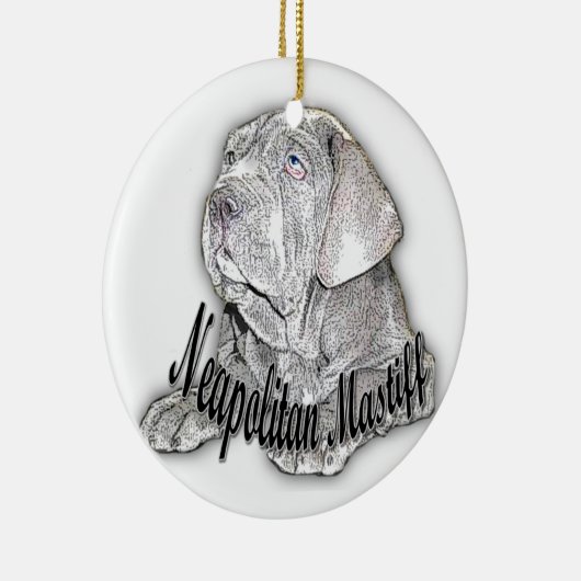 Neapolitan Mastiff-versiering Keramisch Ornament (Rechts)