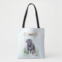 Neapolitan Mastiff-waterverfsaus persoonlijke hond
