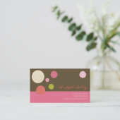 Neapolitan Polka Dots Visitekaartje (Staand voorkant)