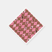 Neapolitan Stickers Argyle-PAPER PARTY NAPKINS Servetten (Hoek)